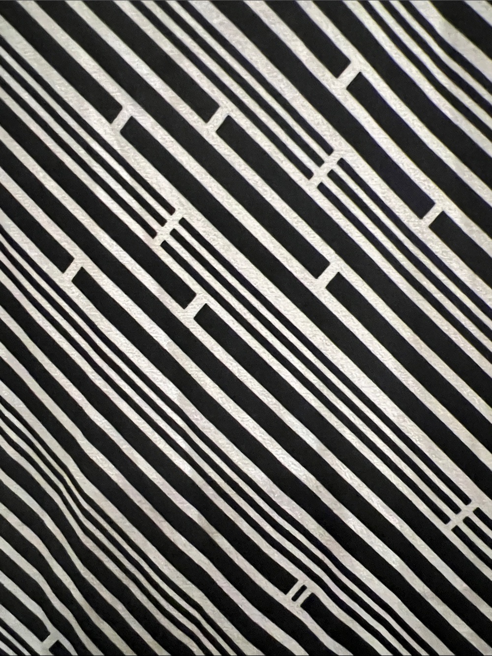 Wrapper Black & White Diagonal Stripe A-Line Skirt Size Medium - Picture 3 of 7